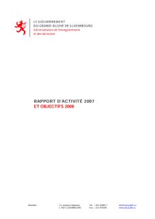 Rapport d'activité annuel AED 2007